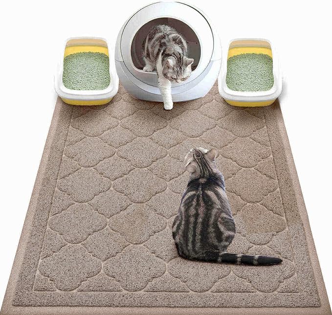 WePet Cat Litter Box Mat, Kitty Premium PVC Pad, Durable Trapping Rug, by WePet