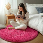 ONASAR Hot Pink Round Area Rugs 4ft - Image 6