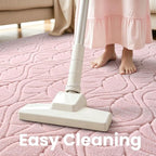 Macgace 4x6 Pink Area Rug, Soft Shag Carpet, Washable Bedroom Nursery Rugs - Image 8