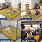 Smiry Dog Door Mat for Muddy Paws 36x24, Absorbent Dirt Trapper, Non-Slip - Image 6