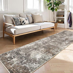 2x12 ft Washable Hallway Runner Rug – Non-Slip Stain-Resistant Low-Pile Long - Image 9