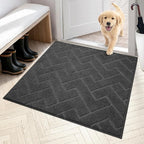 PURRUGS Dirt Trapping Door Mat 36" x 36", Non-Slip Machine Washable Entry Rug by PURRUGS