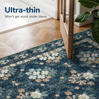 Lessymo Floral Living Room Rug 8x10 Area Rugs, Vintage Washable Rugs - Image 7