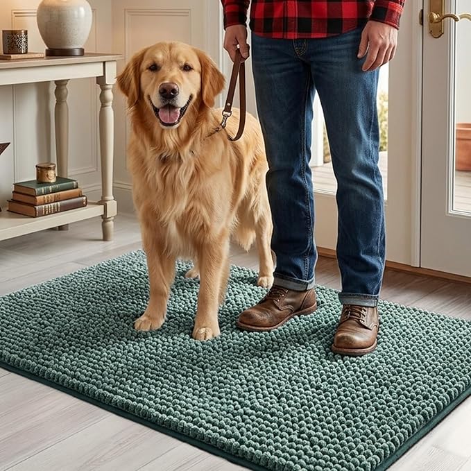 EHEYCIGA Super Absorbent Dog Door Mat by EHEYCIGA