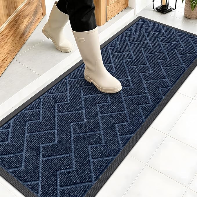 OLANLY Front Door Mat Indoor Outdoor Entrance, Waterproof All-Season, by OLANLY