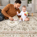 Vintage Living Room Area Rug 5x7 - Image 4