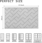 hicorfe Dirt Trapper Doormat, Non Slip Backing Washable Door Mats, Absorbent - Image 2