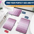 OLANLY Bathroom Rugs Mat 30x20, Extra Soft Absorbent Microfiber Bath Rugs - Image 2