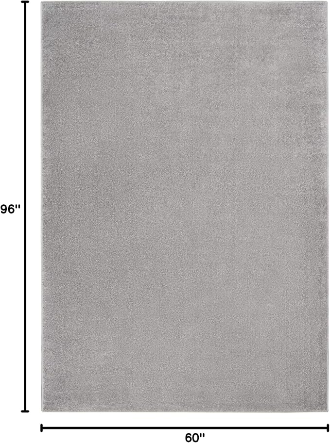 Nourison Home Nourison Essentials Silver Grey 5' x 8' Area Rug - Image 2