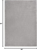Nourison Home Nourison Essentials Silver Grey 5' x 8' Area Rug - Image 2