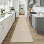 KOZYFLY Cotton Runners for Hallway 3x9, Wide Washable Runner Rug, Woven Non - Image 2