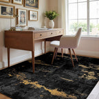 RELEANY Washable Area Rugs 3'x5' Non-Slip Modern Abstract Soft - Image 8