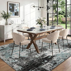 RELEANY Washable Area Rugs 5'x7' Non-Slip Modern Abstract Soft - Image 3