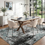 RELEANY Washable Area Rugs 8'x10' Non-Slip Modern Abstract Soft - Image 3