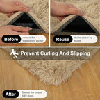 2x3 Rugs for Bedroom, Fluffy Area Rugs for Living Room, Small Fuzzy Shag Soft - Image 3