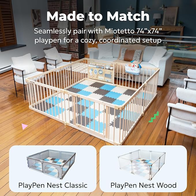 MioTetto Baby Play Mat, Soft Foam Floor Tiles - Image 6