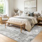 RELEANY Washable Area Rugs 6'x8' Non-Slip Modern Abstract Soft - Image 2