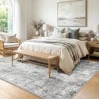 RELEANY Washable Area Rugs 6'x9' Non-Slip Modern Abstract Soft - Image 2