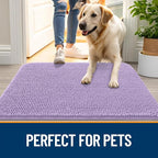 OLANLY Dog Door Mat for Muddy Paws 47x24, Absorbs Moisture and Dirt, Absorbent - Image 6
