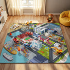 Nayoroom Harbour City Road Car Play Rug by Nayoroom