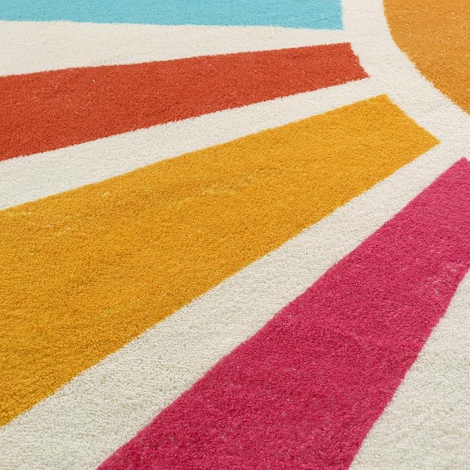 STARUIA Boho Washable Rug 4'x6' Kids Area Rug - Image 6