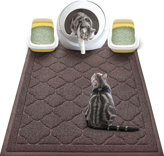 WePet Cat Litter Box Mat, Kitty Premium PVC Pad, Durable Trapping Rug, by WePet
