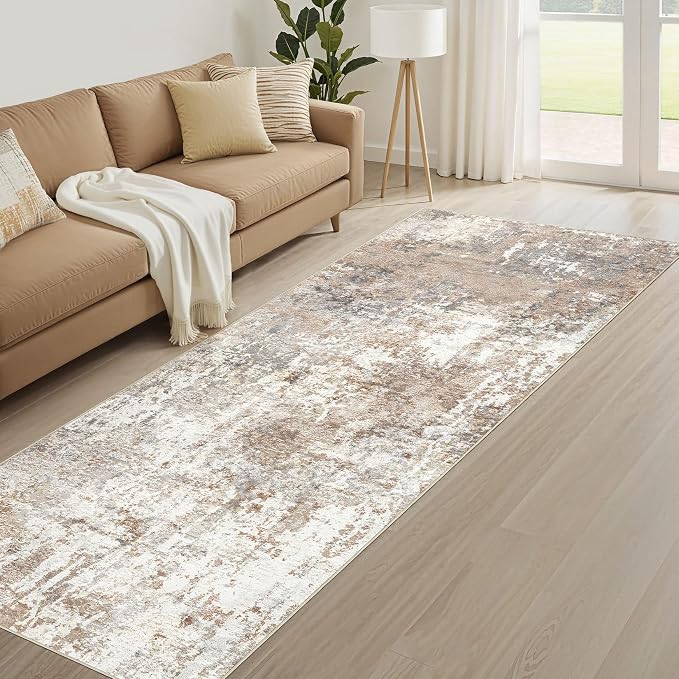 Runner Rug Kitchen Washable Rugs: 2x10 Non-Slip Abstract Soft Modern Stain - Image 8