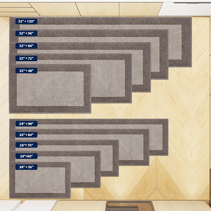 Machine Washable Kitchen Rug 24" x 84", Non Slip Kitchen Mat - Image 5