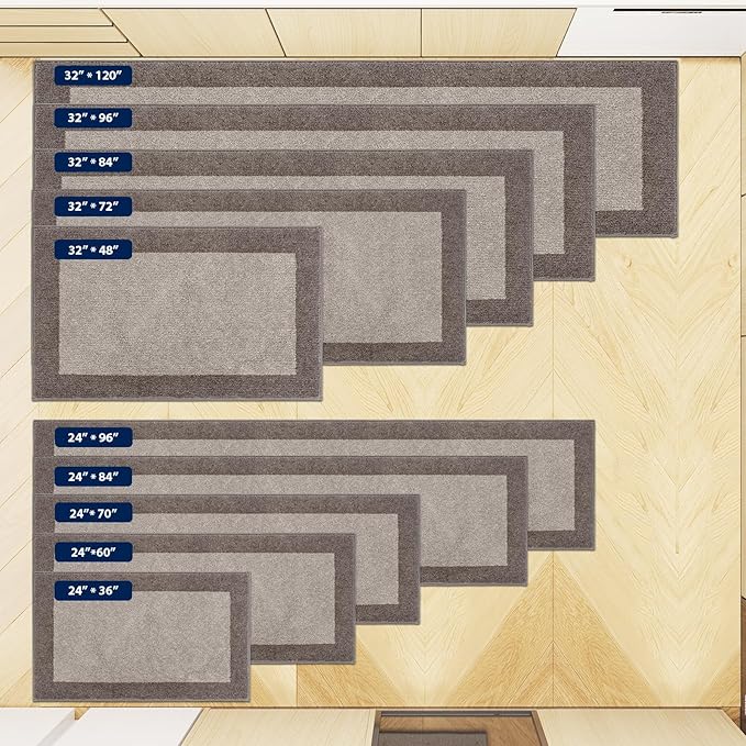 Machine Washable Kitchen Rugs Set of 2, Non Slip Kitchen Mats - Image 5