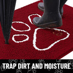 Smiry Dog Door Mat for Muddy Paws, Absorbent Dirt Trapper Non Slip Quick Dry - Image 2