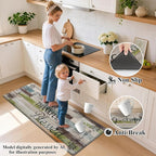 HEBE Anti Fatigue Kitchen Rugs Set of 2, Non Slip Cushioned Kitchen Mats - Image 4