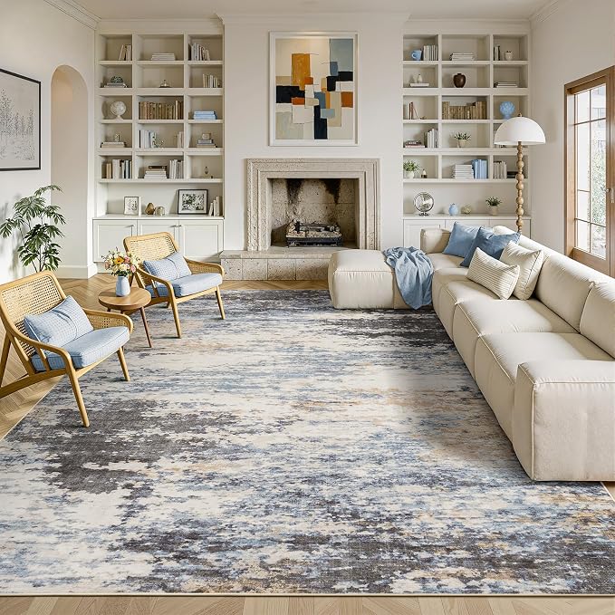 Lofus 9x12 Area Rug for Living Room, Abstract Large Rugs by Lofus