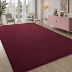 Pettop 5x7 ft Burgundy Red Area Rugs - Image 7