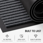 Front Door Mat 35"x23", Heavy Duty Low Profile Door Mat Indoor Entrance - Image 3