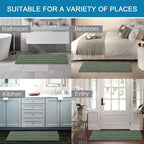 H.VERSAILTEX Bathroom Rugs Bath Mat Runner Rug Non Slip Kitchen Rug Extra Long - Image 6