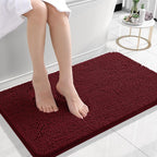 OLANLY Small Bathroom Rugs 24x16, Extra Soft Absorbent Chenille Bath Rugs by OLANLY
