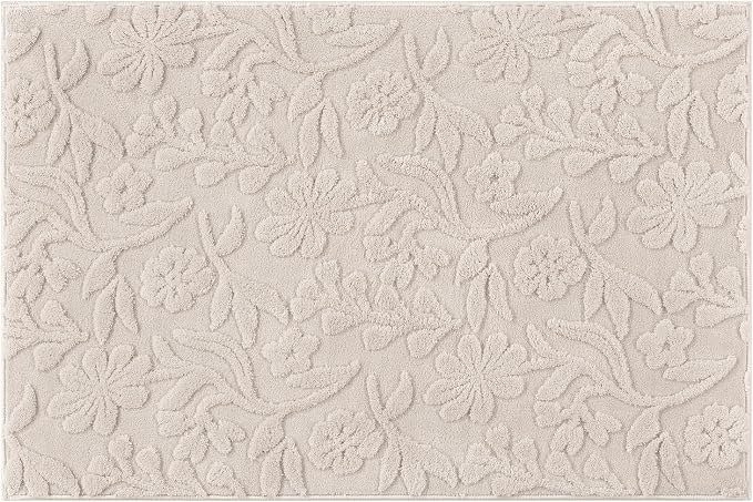 Vaukki 2x3 Runner Rug for Living Room, Soft Fluffy Washable Modern Floral - Image 9