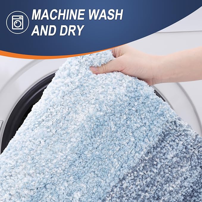 OLANLY Large Bathroom Rugs Mat 40x24, Extra Soft Absorbent Microfiber Bath Rugs - Image 5