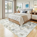 Neutral Area Rug 6x9 Washable Rugs - Image 8