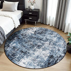 Rugflix Round Area Rugs 4Ft for Living Room, Washable Circle Rug - Image 2