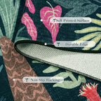 LIVEBOX 6x9 Jungle Dark Rug Dining Room Rugs - Image 4