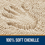 OLANLY Large Bathroom Rugs 45x27, Extra Soft Absorbent Chenille Bath Rugs - Image 3