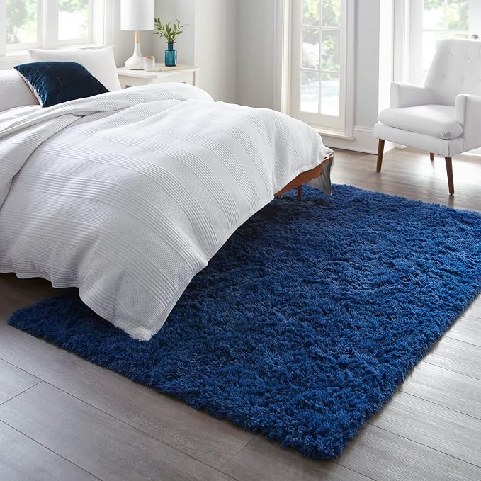 Ophanie 5x8 Blue Rugs for Living Room, Kids Rug, Playroom Navy Area Rugs for - Image 5