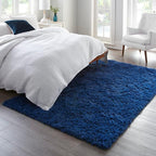 Ophanie 6x9 Blue Rugs for Living Room, Large Fluffy Shag Fuzzy Plush Soft Area - Image 3