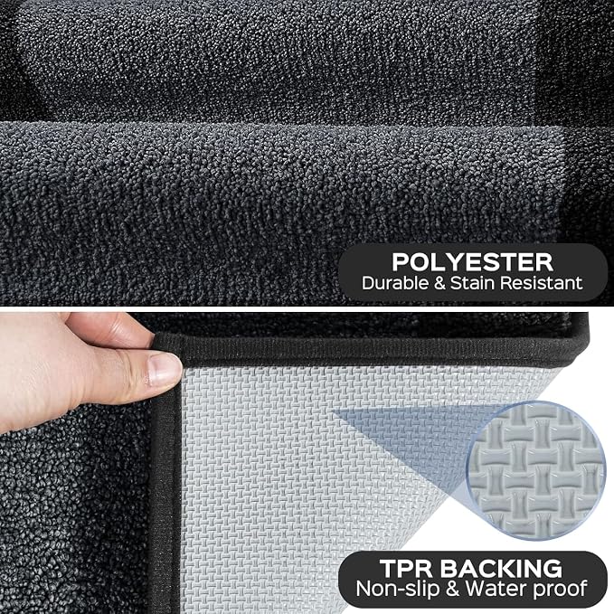 Washable Area Rug 36" x 36", Non Slip Kitchen Rug - Image 3