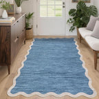 GarveeHome Scalloped Area Rug 4x6 Washable Rug Modern Traditional Floor Cover - Image 9