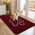 OLANLY Dog Door Mat for Muddy Paws 45x27, Paw Print Design, Absorbs Moisture by OLANLY