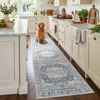 Rugxara 2x10 Runner Rug, Washable Kitchen Rugs, Non Slip Low Pile Area Rug - Image 2