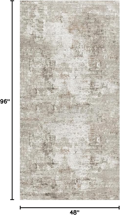 4x8 Washable Area Rug – Non-Slip Rubber Backed Indoor Rug - Image 2