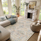 Washable Area Rugs for Living Room: 6x9 Bedroom Rug Vintage Area Rug Stain by palohom